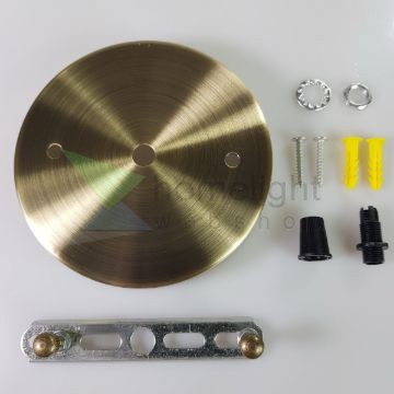 Plafontárcsa mennyezetirózsa 120mm sima antik bronz szín