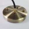 Plafontárcsa mennyezetirózsa 120mm sima antik bronz szín