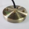 Plafontárcsa mennyezetirózsa 120mm sima antik bronz szín