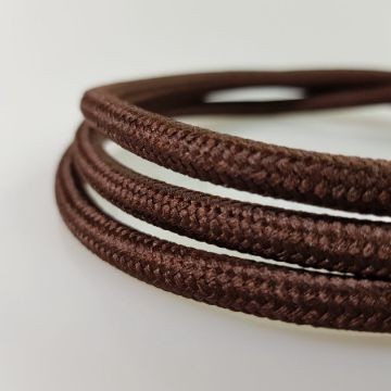 Textil kábel barna - 2x0,75	