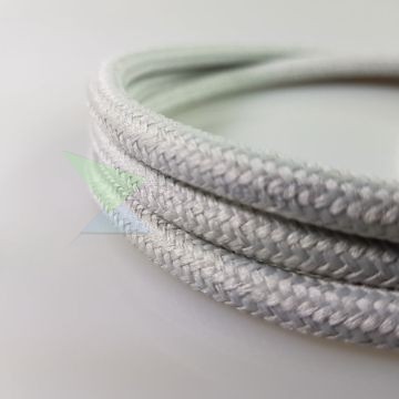 Textil kábel világos szürke- 2x0,75