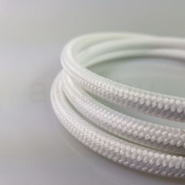 Textil kábel fehér 3x0,75