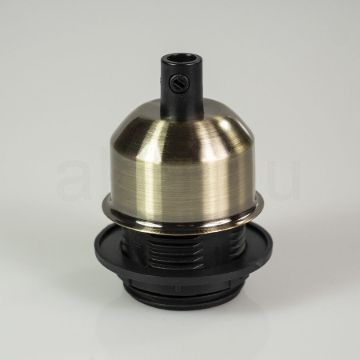 Edison izzó foglalat antik bronz - E27 - búratartós