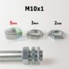 Hexagon anyacsavar M10 - 5mm