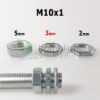 Hexagon anyacsavar M10 - 3mm