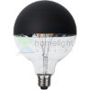 LED izzó E27 G125 fekete-tükör fedéssel
