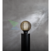 Grafikus G95 LED dekor izzó - fekete-opal