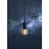 Grafikus G95 LED dekor izzó - fekete-opal