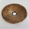 Fém Lámpabúra 260mm x 50mm rozsda sárgaréz szín