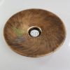 Fém Lámpabúra 260mm x 50mm rozsda sárgaréz szín