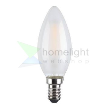 LED filament dekor izzó - opál - C35 - 6 watt E14 - szabályozható