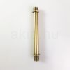 Menetes vegű cső 10cm antik bronz szín