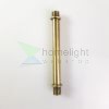 Menetes vegű cső 10cm antik bronz szín