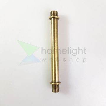 Menetes vegű cső 10cm antik bronz szín