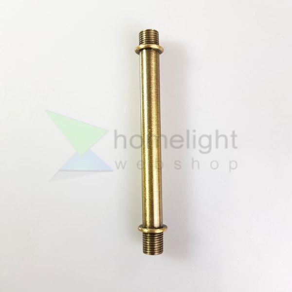 Menetes vegű cső 10cm antik bronz szín