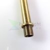 Menetes vegű cső 10cm antik bronz szín