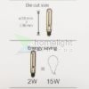 LED Filment COG dekor izzó, antikolt - T136 - 2 watt - meleg fehér