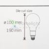 LED Smd fényforrás - G100 - 5 watt - meleg fehér