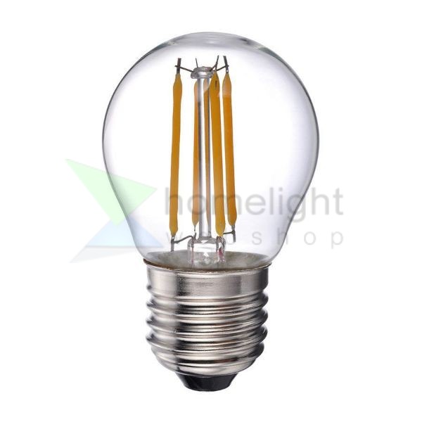 LED filament dekor izzó - G45 - 4 watt - meleg fehér	