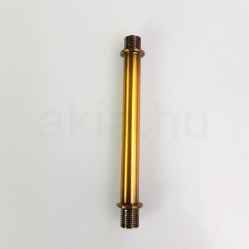 Menetes vegű cső 10cm antik sárgaréz szín