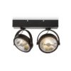 Kép KELLY LED II DIMM fali lámpa fekete 230V LED 2x12W 24° 3000K