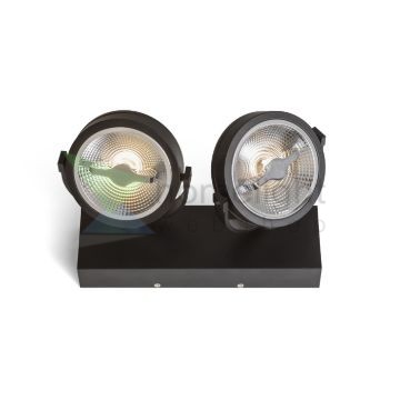 KELLY LED II DIMM fali lámpa fekete 230V LED 2x12W 24° 3000K