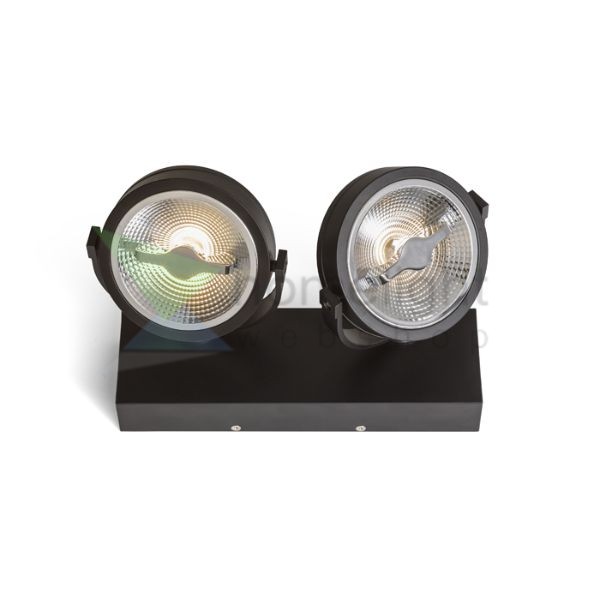 KELLY LED II DIMM fali lámpa fekete 230V LED 2x12W 24° 3000K