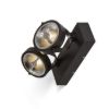 Kép KELLY LED II DIMM fali lámpa fekete 230V LED 2x12W 24° 3000K