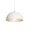 Kép CARISSIMA 40 függő lámpa matt fehér/ezüstszürke  230V LED E27 15W