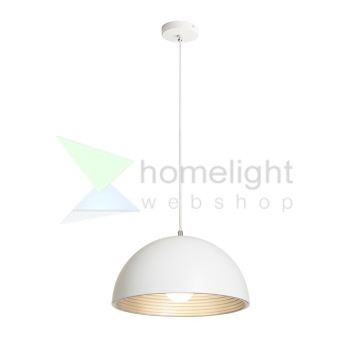 CARISSIMA 40 függő lámpa matt fehér/ezüstszürke  230V LED E27 15W