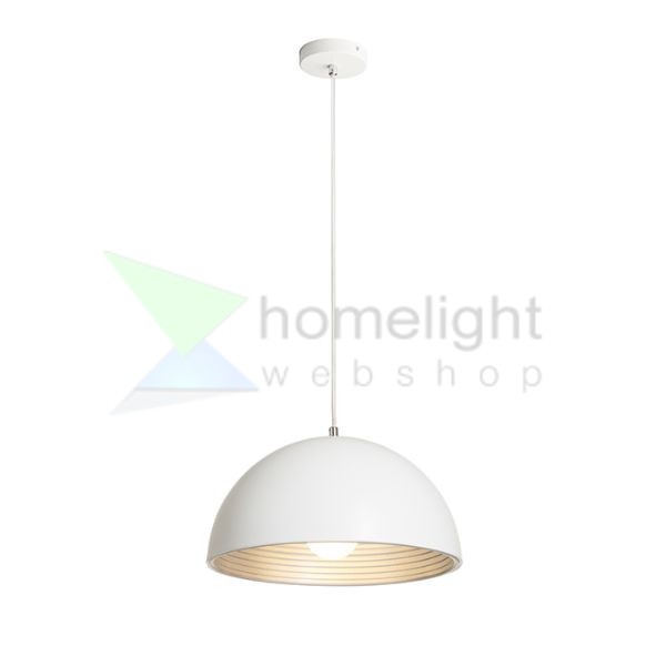 CARISSIMA 40 függő lámpa matt fehér/ezüstszürke  230V LED E27 15W