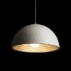 Kép CARISSIMA 40 függő lámpa matt fehér/ezüstszürke  230V LED E27 15W