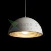 CARISSIMA 40 függő lámpa matt fehér/ezüstszürke  230V LED E27 15W