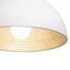 Kép CARISSIMA 40 függő lámpa matt fehér/ezüstszürke  230V LED E27 15W