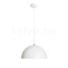 Kép CARISSIMA 40 függő lámpa matt fehér/ezüstszürke  230V LED E27 15W