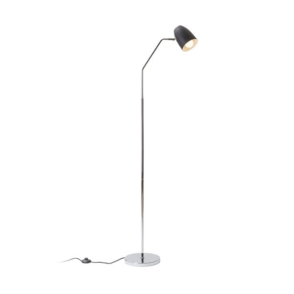 Kép PRAGMA állólámpa fekete króm 230V LED E27 11W
