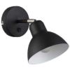 Kép BAROQUE fali lámpa fekete króm 230V LED E27 11W