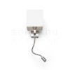 Kép TAINA lámpabúrával fehér matt nikkel 230V LED E27 LED 15+3W 25°  3000K