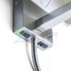 TAINA lámpabúrával fehér matt nikkel 230V LED E27 LED 15+3W 25°  3000K