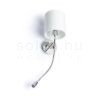 Kép VERSINA lámpabúrával fehér króm 230V LED E27 LED 15+3W 25°  3000K