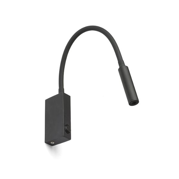 Kép EKE fali lámpa fekete 230V LED 3W 60° 3000K