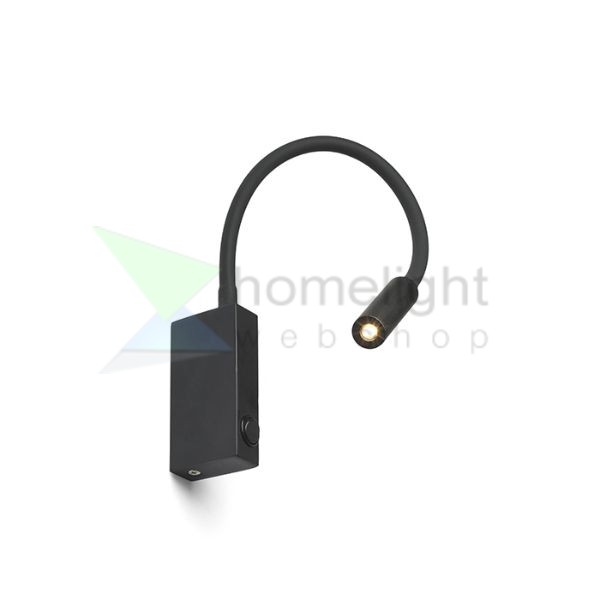 EKE fali lámpa fekete 230V LED 3W 60° 3000K