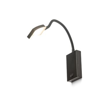 Kép FRISCO W fali lámpa fekete 230V LED 4.2W 120° 3000K