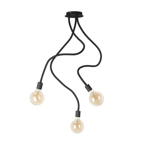 Kép LOYD E27 III függő lámpa fekete  230V LED E27 3x15W
