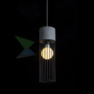 BURTON függő lámpa  beton 230V LED E27 11W