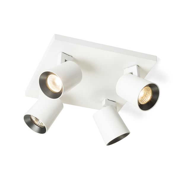 Kép KENNY IV mennyezeti lámpa fehér/fekete  230V LED GU10 4x8W