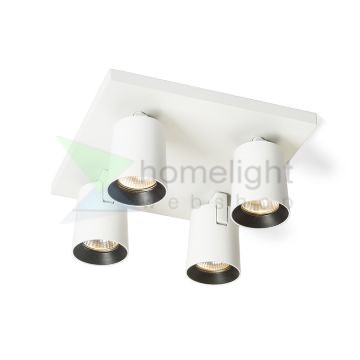 KENNY IV mennyezeti lámpa fehér/fekete  230V LED GU10 4x8W
