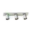KENNY III felületre szerelhető  szálcsiszolt alumínium/fekete 230V LED GU10 3x8W