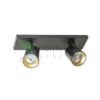 KENNY II felületre szerelhető fekete/aranysárga  230V LED GU10 2x8W