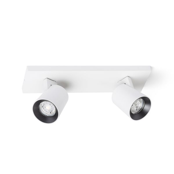 Kép KENNY II felületre szerelhető fehér/fekete  230V LED GU10 2x8W